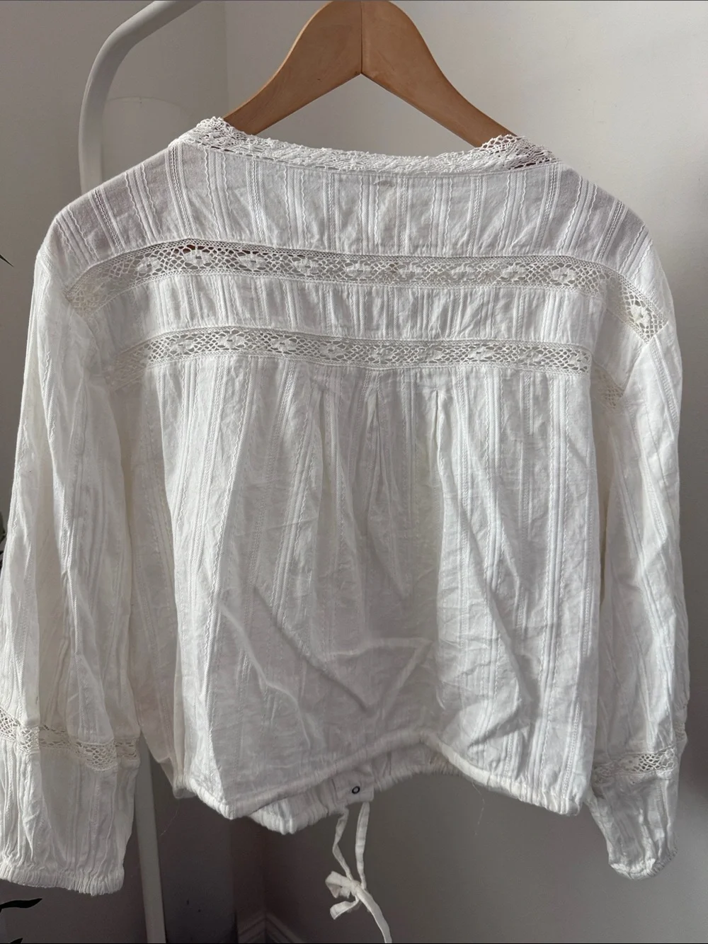 Free People Embroidered Peasant Blouse